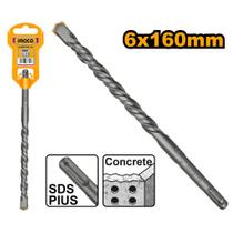 Broca SDS Plus 6mm x 160mm para alvenaria INGCO Broca SDS Plus 6mm x 160mm para alvenaria INGCO