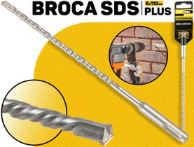 Broca Sds Plus 6x110mm Profissional P/ Perfuração Em Concreto Pedra E Alvenaria Furadeira Martelo Profissional Eda Broca Sds Plus 6x110mm Profissional P/ Perfuração Em Concreto Pedra E Alvenaria Furadeira Martelo Profissional Eda