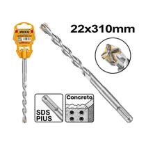 Broca SDS Plus Ponta Reforçada 22MM X 310MM para Alvenaria INGCO Broca SDS Plus Ponta Reforçada 22MM X 310MM para Alvenaria INGCO