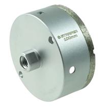 Broca Serra Copo Diamantada 100mm Rosca M14 para Esmerilhadeira Furos Limpos Telhas Tijolos Cêramica Azulejo Broca Serra Copo Diamantada 100mm Rosca M14 para Esmerilhadeira Furos Limpos Telhas Tijolos Cêramica Azulejo