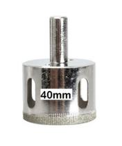 Broca serra copo diamantada 40mm furar azulejo porcelanato vidro
