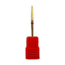Broca Tungstênio Dourada F-Gold Small Cone Unha Gel Fibra Broca Tungstênio Dourada F-Gold Small Cone Unha Gel Fibra