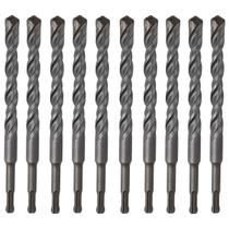 Broca Vídea Fura Parede Concreto 12Mm X 160Mm Sds Plus 10 Un