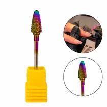 Broca XF Tungstênio Colorful Bullet ST Corte Extra Fino Unhas de Gel Fibra Alongamento Manicure Acabamento Delicado Lixadeira Profissional