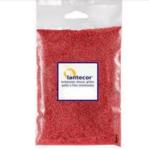 Brocal Metalizado Cor Vermelho Pacote 500G Decoração Pó