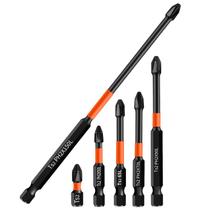 Brocas de chave de fenda de impacto 5A pretas PH2 TS2 Steel 6 tamanhos Brocas de chave de fenda de impacto 5A pretas PH2 TS2 Steel 6 tamanhos