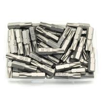 Brocas de inserção de chave de fenda TEMO T30 Torx 6 pontos 25,4 mm 50 unidades