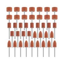 Brocas De Lixa Com Haste De 1/8" Para Ferramenta Rotativa Dremel, Pedra De Moagem De Óxido De