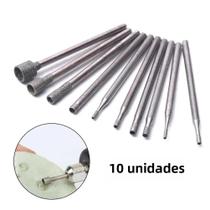 Brocas De Núcleo De Haste De Rebarba De Diamante Ferramenta Rotativa Abrasiva Para Telha De Vidro