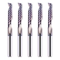 Brocas de roteador CNC de canal único de carboneto SpeTool 5PCS 1/8 Shank