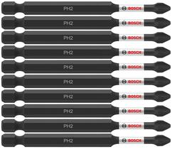 Brocas elétricas para aparafusar BOSCH ITPH235B Phillips 2, pacote com 10
