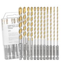 Brocas GRENPRO 12 peças com haste hexagonal de metal duro 5/32"-1/2" Brocas GRENPRO 12 peças com haste hexagonal de metal duro 5/32"-1/2"