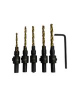 Brocas/groza Escareadoras Limitadoras Kit 5 un Brocas/groza Escareadoras Limitadoras Kit 5 un