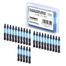 Brocas Impact Torx e Hex Shank Bits ToolAnt 2 T20 S2 Steel, pacote com 25