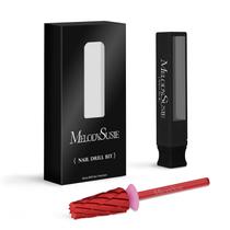 Brocas para unhas MelodySusie Super Cut Edition 5 em 1 vermelhas