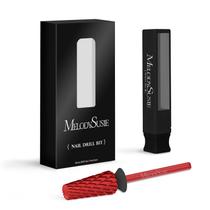 Brocas para unhas MelodySusie Super Cut Edition 5 em 1 vermelhas