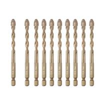 Brocas Sextavadas De Aço De Titânio Para Alvenaria, Haste 1/4 Para Vidro, Cerâmica, Concreto,
