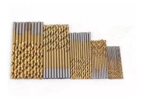 Brocas Titânio Madeira Alumínio Plastico 1Mm À 3Mm 50Un Brocas Titânio Madeira Alumínio Plastico 1Mm À 3Mm 50Un
