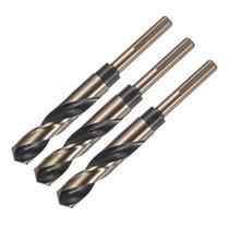 Brocas Twist Uxcell 3 peças HSS 4341 de 17 mm para metal com haste de 10 mm