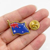 Broche Bandeira Austrália Pin Diplomático Viagem Cultura Broche Bandeira Austrália Pin Diplomático Viagem Cultura