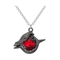 Broche Black Crow Love Deepspace Sylus, Pingente De Colar De Rubi Para Cosplay, Alfinete De Corsage,