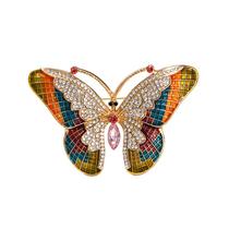 Broche: borboleta elegante com strass, liga de esmalte Broche: borboleta elegante com strass, liga de esmalte