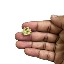 Broche Boton Arca da Aliança Dourado Metal - Pacote com 10 Unidades Broche Boton Arca da Aliança Dourado Metal - Pacote com 10 Unidades