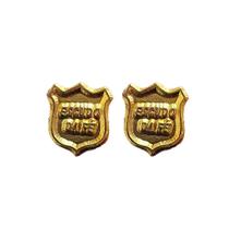 Broche Bóton Escudo da Fé Banho Dourado - 25 x 15 mm Broche Bóton Escudo da Fé Banho Dourado - 25 x 15 mm