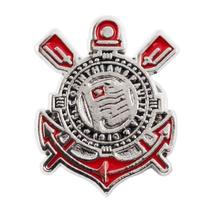Broche Boton Metal Escudo Time 2.2x2.2cm Corinthians