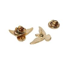 Broche Bóton Pomba Dourado - Pacote com 10 Unidades Broche Bóton Pomba Dourado - Pacote com 10 Unidades
