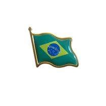 Broche Brasil Pin Bandeira Brasileira Acessório Diplomático BR