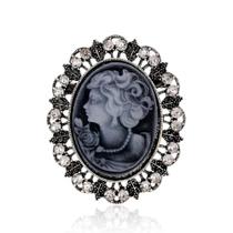 Broche Camafeu Vintage Vitoriano - Presente de Casamento Elegante