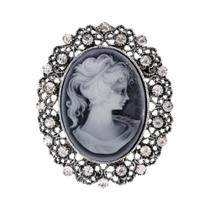Broche Camafeu Vintage Vitoriano - Presente de Casamento Elegante