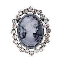 Broche Camafeu Vintage Vitoriano - Presente de Casamento Elegante
