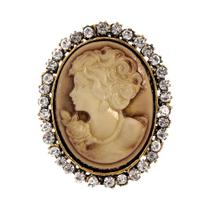 Broche Camafeu Vintage Vitoriano - Presente de Casamento Elegante