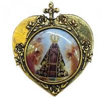 Broche Coração Aparecida e Sagrado coração ou Espirito Santo