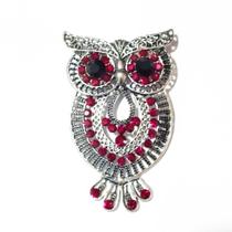 Broche Coruja e Pedras