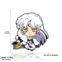 Broche De Anime Inuyasha Sango, Broche Esmaltado Fofo, Emblema De Lapela De Casal De Desenho