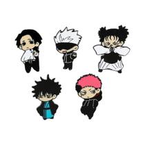 Broche De Anime Ryomen Sukuna Jujutsu Kaisen, 5 Peças, Distintivo De Esmalte Para Mochila, Camisa E