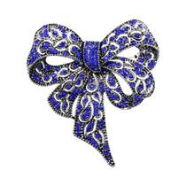 Broche de arco cravejado de strass feminino, acessórios de roupas da moda alfinetes joias Broche de arco cravejado de strass feminino, acessórios de roupas da moda alfinetes joias