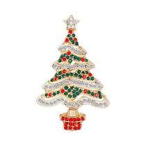 Broche De Árvore De Natal Com Strass Unissex Para Mulheres, Alfinetes Clássicos Para Corsage,
