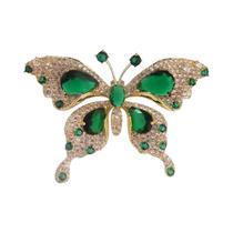 Broche De Borboleta Com Strass Para Mulheres, Clássico, Joia De Festa E Banquete, Presente