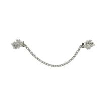 Broche De Colarinho Unissex Vintage Floral Com Corrente, Estilo Cardigan, Fivela De Borla Retrô,