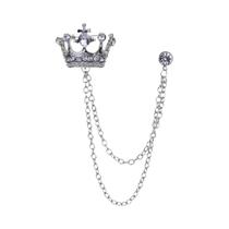 Broche De Corrente Estilo Retro Coreano Britânico Para Homens, Pin De Lapela Com Franjas, Joia Para