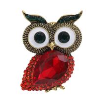 Broche De Coruja Com Strass Unissex Para Mulheres, Pin De Vidro Em Forma De Animal, Acessórios De Broche De Coruja Com Strass Unissex Para Mulheres, Pin De Vidro Em Forma De Animal, Acessórios De