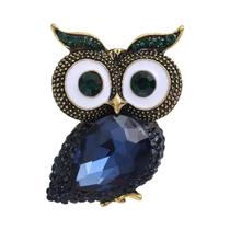 Broche De Coruja Com Strass Unissex Para Mulheres, Pin De Vidro Em Forma De Animal, Acessórios De Broche De Coruja Com Strass Unissex Para Mulheres, Pin De Vidro Em Forma De Animal, Acessórios De