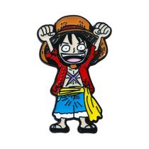Broche de Esmalte Anime One Piece - Luffy, Zoro e Outros Personagens