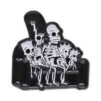 Broche De Esmalte Caveira Punk, Pins De Metal Divertidos De Desenho Animado Para Mochila E Lapela, Broche De Esmalte Caveira Punk, Pins De Metal Divertidos De Desenho Animado Para Mochila E Lapela,