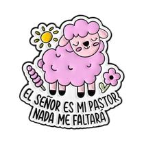 Broche De Esmalte Com Versículo Bíblico De Fé Religiosa Cristã De Páscoa Em Espanhol: O Senhor É Meu