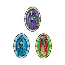 Broche De Esmalte De Metal Com Esqueleto De Terror E Virgem Maria, Estilo Punk, Para Halloween, Broche De Esmalte De Metal Com Esqueleto De Terror E Virgem Maria, Estilo Punk, Para Halloween,